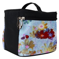 Cosmos Flowers Ligh Blue Make Up Travel Bag (small) by DinkovaArt