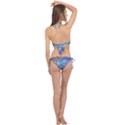 Infinity Painting Blue Cross Front Halter Bikini Set View2