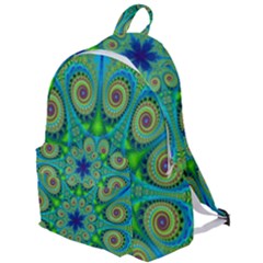 Peacock Mandala Kaleidoscope Arabesque Pattern The Plain Backpack by SpinnyChairDesigns