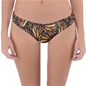 Monarch Butterfly Wings Pattern Reversible Hipster Bikini Bottoms View3