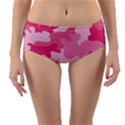 Camo Pink Reversible Mid-Waist Bikini Bottoms View1