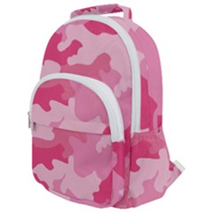 Camo Pink Rounded Multi Pocket Backpack by MooMoosMumma