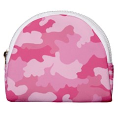 Camo Pink Horseshoe Style Canvas Pouch by MooMoosMumma