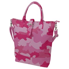 Camo Pink Buckle Top Tote Bag by MooMoosMumma