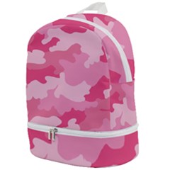 Camo Pink Zip Bottom Backpack by MooMoosMumma
