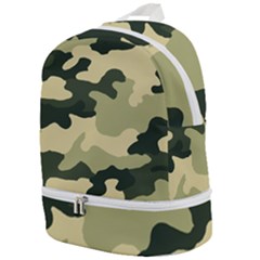 Camo Green Zip Bottom Backpack by MooMoosMumma