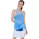 Aquamarine Racer Back Mesh Tank Top View1