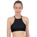 Rich Ebony Racer Front Bikini Top View1
