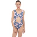 Pink And Blue Shapes Center Cut Out Swimsuit View1
