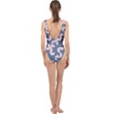 Pink And Blue Shapes Center Cut Out Swimsuit View2