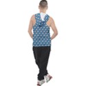 Country Blue Checks Pattern Men s Sleeveless Hoodie View2