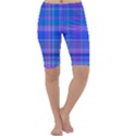 Madras Plaid Blue Purple Cropped Leggings  View1