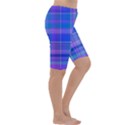 Madras Plaid Blue Purple Cropped Leggings  View3