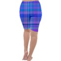 Madras Plaid Blue Purple Cropped Leggings  View4