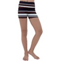 Classic Coffee Brown Kids  Lightweight Velour Yoga Shorts View1