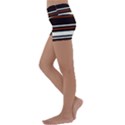 Classic Coffee Brown Kids  Lightweight Velour Yoga Shorts View2