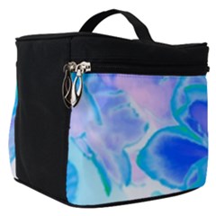 Ciclamen Flowers Blue Make Up Travel Bag (small) by DinkovaArt