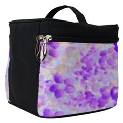 Purple Spring Flowers Make Up Travel Bag (small) by DinkovaArt