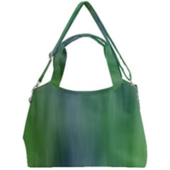 Green Blue Gradient Batik Double Compartment Shoulder Bag by SpinnyChairDesigns