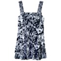 Black and White Grunge Stone Kids  Layered Skirt Swimsuit View1