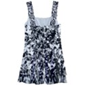 Black and White Grunge Stone Kids  Layered Skirt Swimsuit View2
