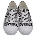 Zebra Print Stripes Kids  Low Top Canvas Sneakers View1