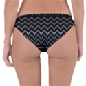Black and White Minimalist Stripes  Reversible Hipster Bikini Bottoms View2