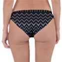 Black and White Minimalist Stripes  Reversible Hipster Bikini Bottoms View4