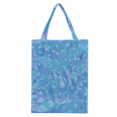 Light Blue Abstract Mosaic Art Color Classic Tote Bag by SpinnyChairDesigns