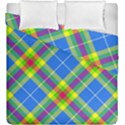 Clown Costume Plaid Striped Duvet Cover Double Side (King Size) View1