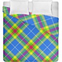 Clown Costume Plaid Striped Duvet Cover Double Side (King Size) View2
