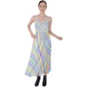 Pastel Color Stripes  Tie Back Maxi Dress View1