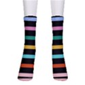 Colorful Mime Black Stripes Men s Crew Socks View1