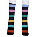 Colorful Mime Black Stripes Men s Crew Socks View2
