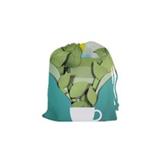 Illustrations Drink Drawstring Pouch (small) by HermanTelo