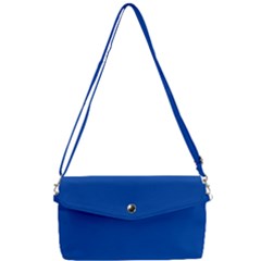 True Cobalt Blue Color Removable Strap Clutch Bag