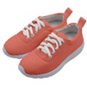 True Coral Pink Color Kids Athletic Shoes View2