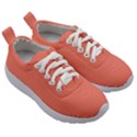 True Coral Pink Color Kids Athletic Shoes View3
