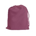 Dark Mauve Color Drawstring Pouch (XL) View1