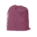 Dark Mauve Color Drawstring Pouch (XL) View2