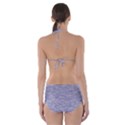 Light Purple Color Textured Cut-Out One Piece Swimsuit View2
