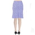 Light Purple Color Textured Short Mermaid Skirt View2