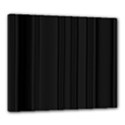 Pitch Black Color Stripes Canvas 24  x 20  (Stretched) View1
