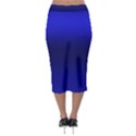 Cobalt Blue Gradient Ombre Color Midi Pencil Skirt View2