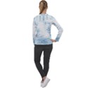 Boho Faded Blue Denim White Batik Women s Long Sleeve Raglan Tee View2