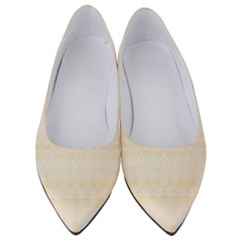 Boho Lemon Chiffon Pattern Women s Low Heels