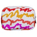 Multicolored Scribble Abstract Pattern Make Up Pouch (Small) View2