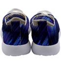 Indigo and Black Stripes Kids Athletic Shoes View4