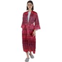 Boho Bittersweet Pink  Maxi Satin Kimono View1