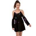 Bubble in dark Kimono Sleeves Boho Dress View1